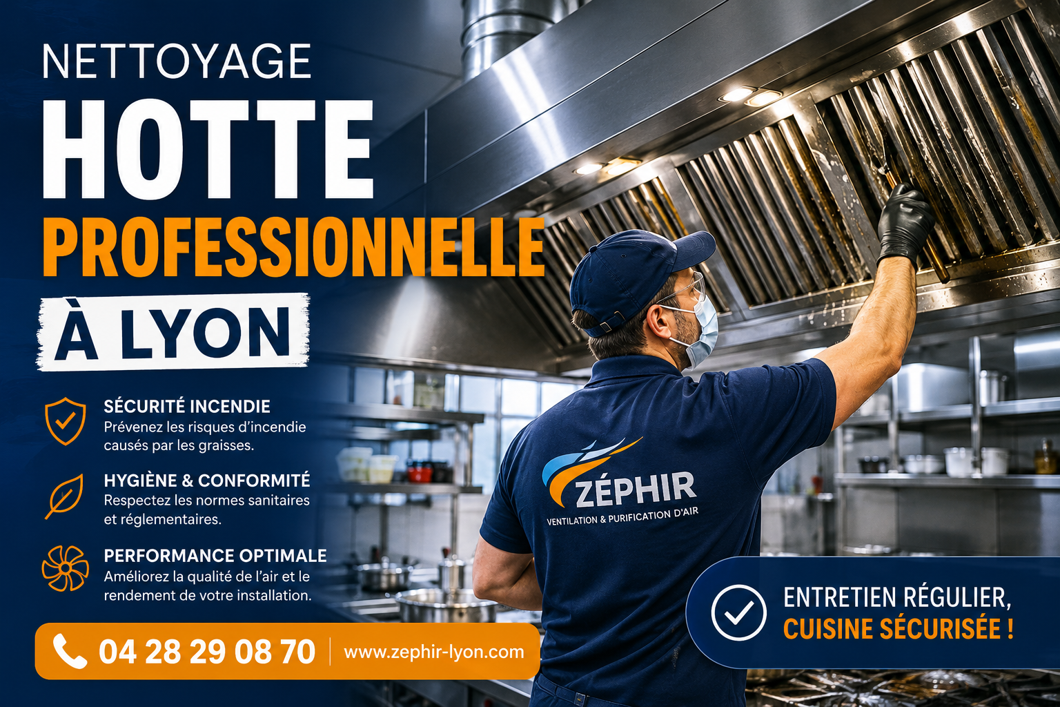 Nettoyage hotte professionnelle Lyon