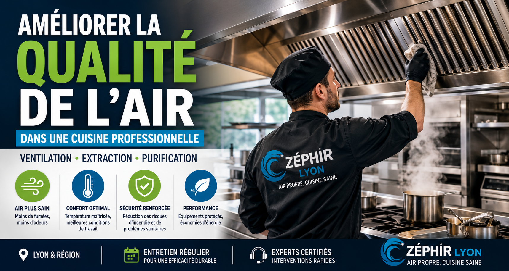 qualité de l’air cuisine professionnelle